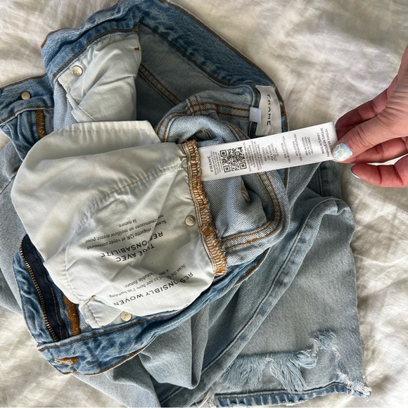 Frame Wide Leg Barrel Leg Jeans - Picture 6 of 6